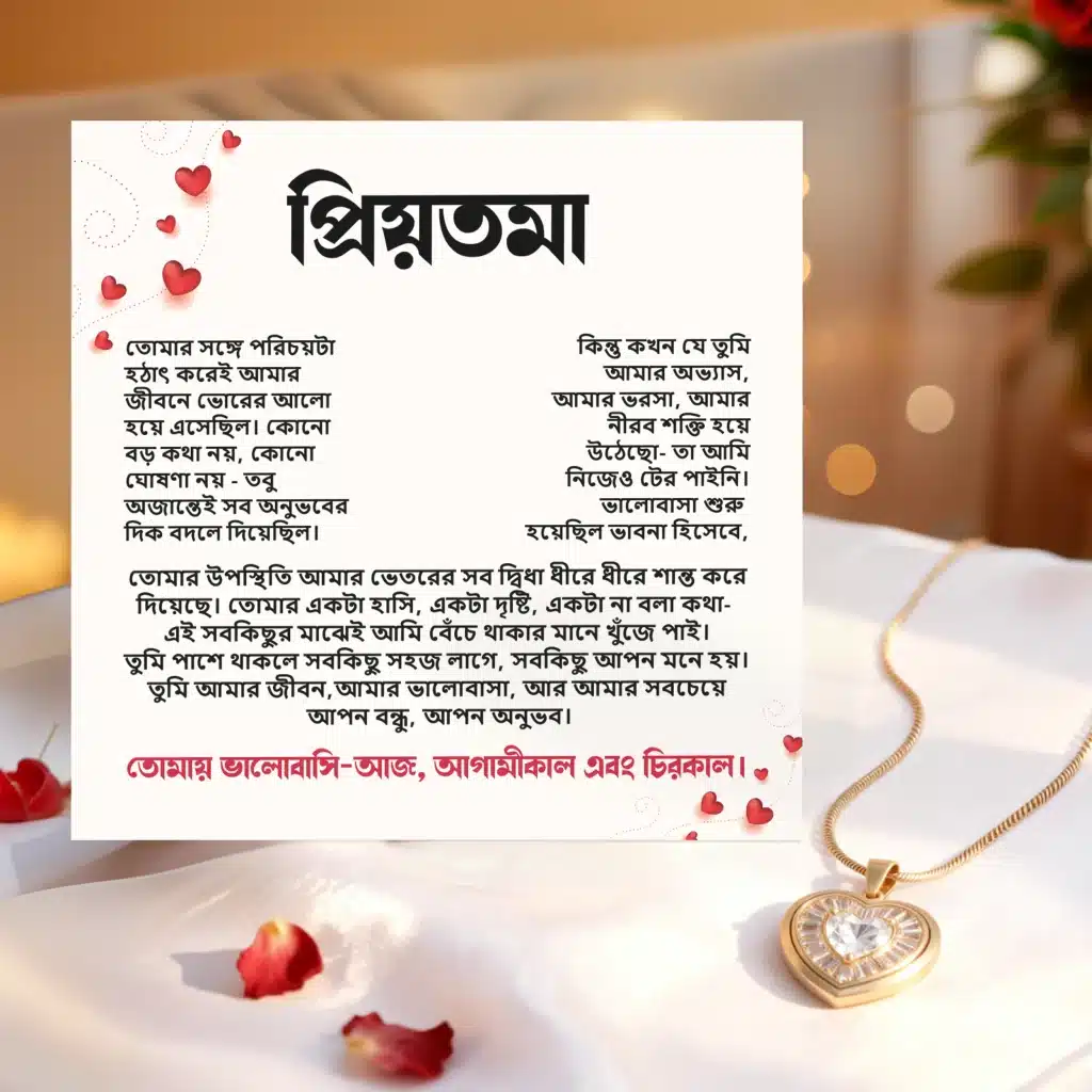 প্রিয়তমা মেসেজ কার্ড