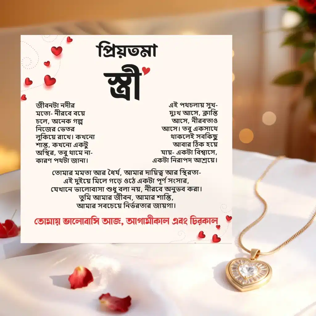 2. Message card with heart bond