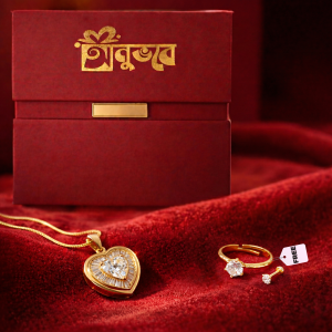 Luxurious China Necklace-  সাথে হ্যান্ড রিং ও নোস পিন ফ্রি