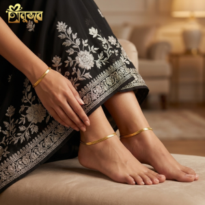 স্নেক পায়েল এক জোড়া দুই পিস- Stainless Steel Payel
